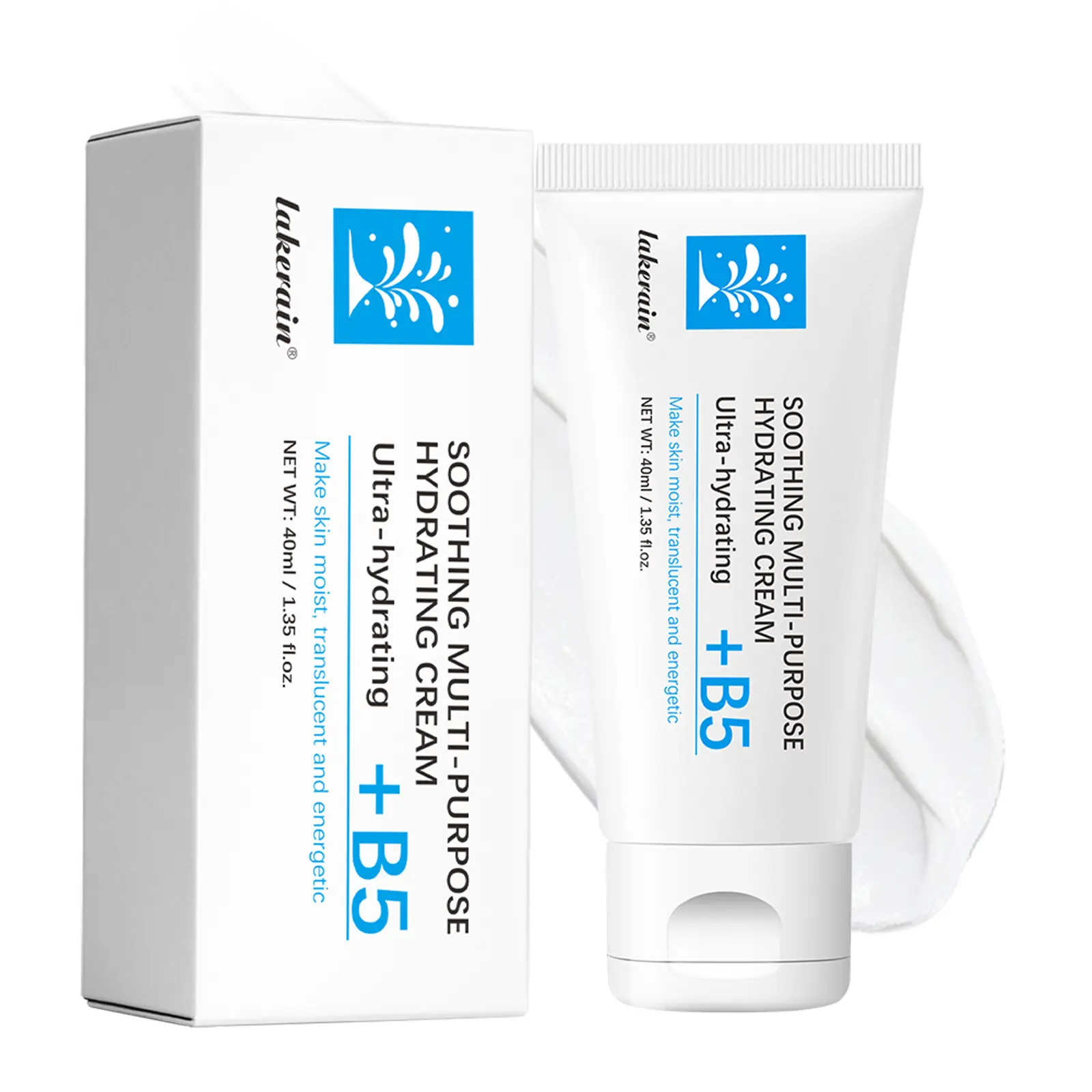 Vitamin B5 Repair Moisturizer Cream - Daily Gentle Hydrating Facial Lotion for Sensitive Dry Skin, Soothes Redness, Improves Flaky Texture, Strengthens Skin Barrier, Light & Non-Greasy