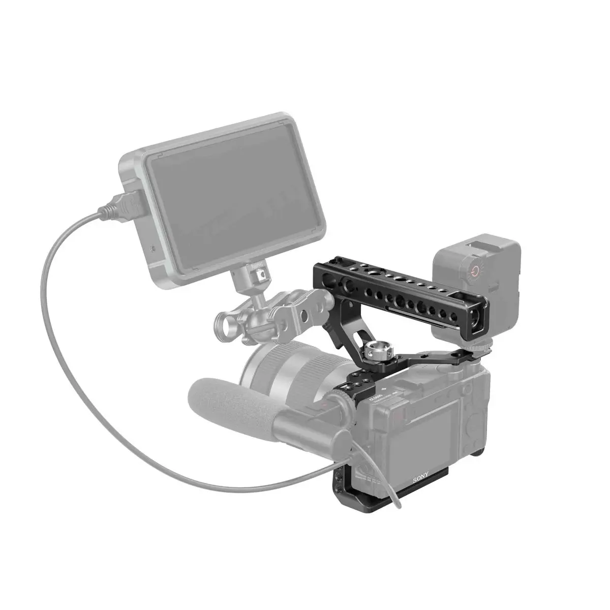 SmallRig Full Camera Cage & Arri Locating Handle Kit for Sony A6600
