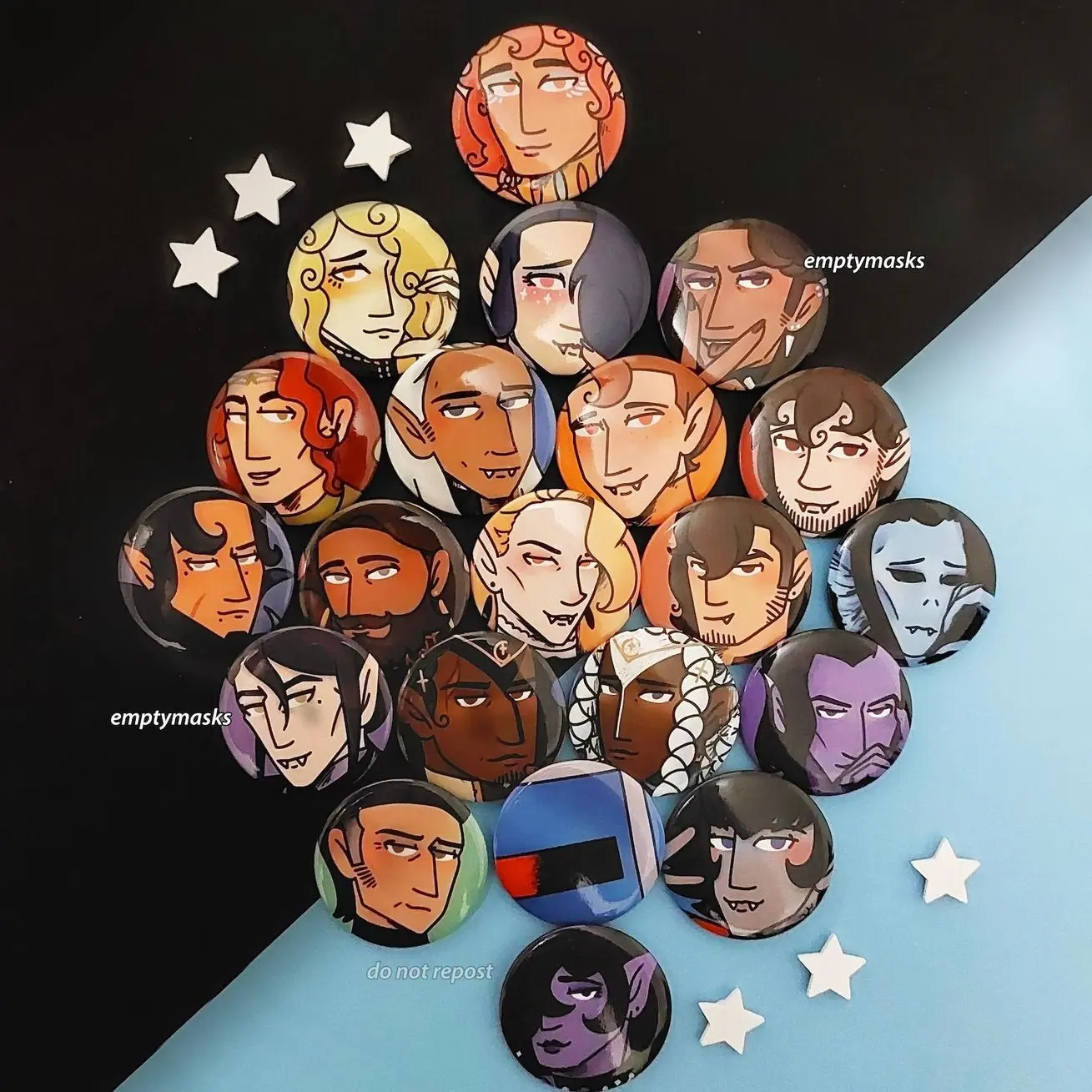 21 ops dervampireprince Pin Buttons - Youtube Audio Roleplay Original Characters
