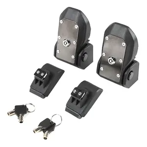 ABS Locking Hood Catch Latch Buckle For 2007+ Jeep Wrangler JK JL JT Black