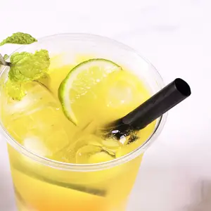 [2,000 ct] Boba Sample Straws | Black (0.39" x 5.75")