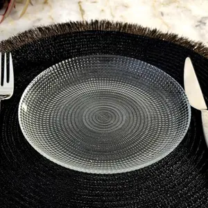 RAMART Studio Glass  Helios Glass Salad Plate, Clear - Set of 6