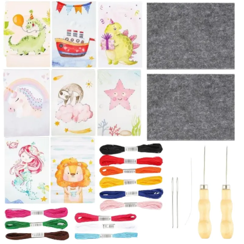 1 Set DIY Needle Felting Kit – Felt Tools & Patterns for Craft Projects, Animal Figurine Making, and Creative Hobby Time