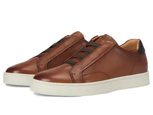 Florsheim Monopoli Elastic Lace-to-Toe Sneaker Men's Slip On, 13 D(M) US, Cognac