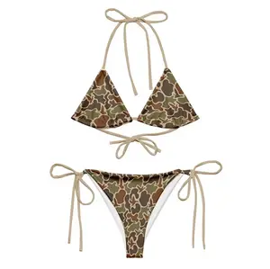 Camo Bikini for Women | Vintage Duck Print Swimsuit | Sexy Summer Beach Set