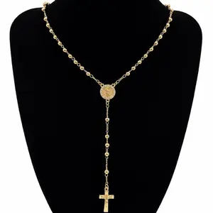 Rosario San Juda Tadeo 18”x 3mm en oro laminado 14k