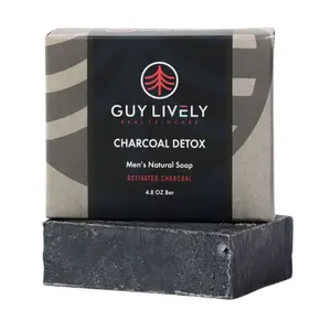Charcoal Detox Men's Bar: Activated Charcoal Draws Impurities, Peppermint Refreshes