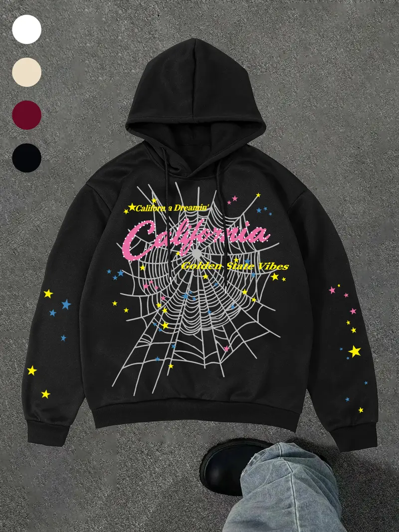blue and black spider hoodie - TikTok Shop