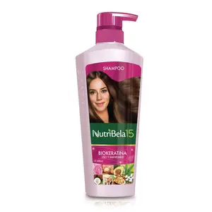 Nutribela Shampoo Biokeratina Liso y manejable x 400 ml