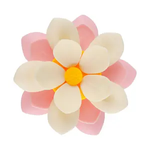 Double-Layer Flowers Magnetic Fridge Magnets (Lotus Design), 10-Piece Cute Magnetic Chip for Fridge – Airtight Food Sealing, Multi-Use , Fridge Magnet Clips for Snacks/Bread