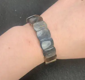 natural blackmoonstone soft bangle