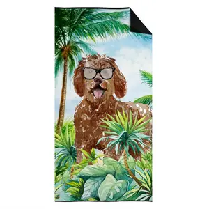 Carolines Treasures  30 x 60 in. Labradoodle Premium Beach Towel