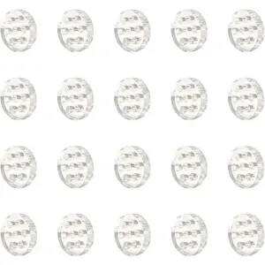 20 count High Borosilicate Glass Screens Filters with Holes Honeycomb Holes Filter Screen (8mm)