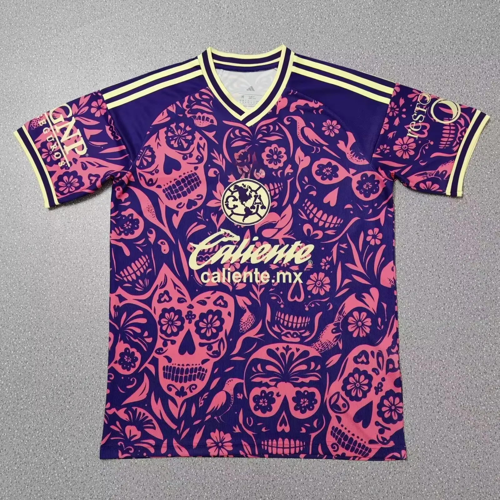 26-27 Halloween C.A Pink & Purple Soccer Jersey, All Size S-5XL, Breathable Game Day Sports Shirt, Short Sleeve, Quick-Dry Football Shirt, Liga MX Fans Jersey