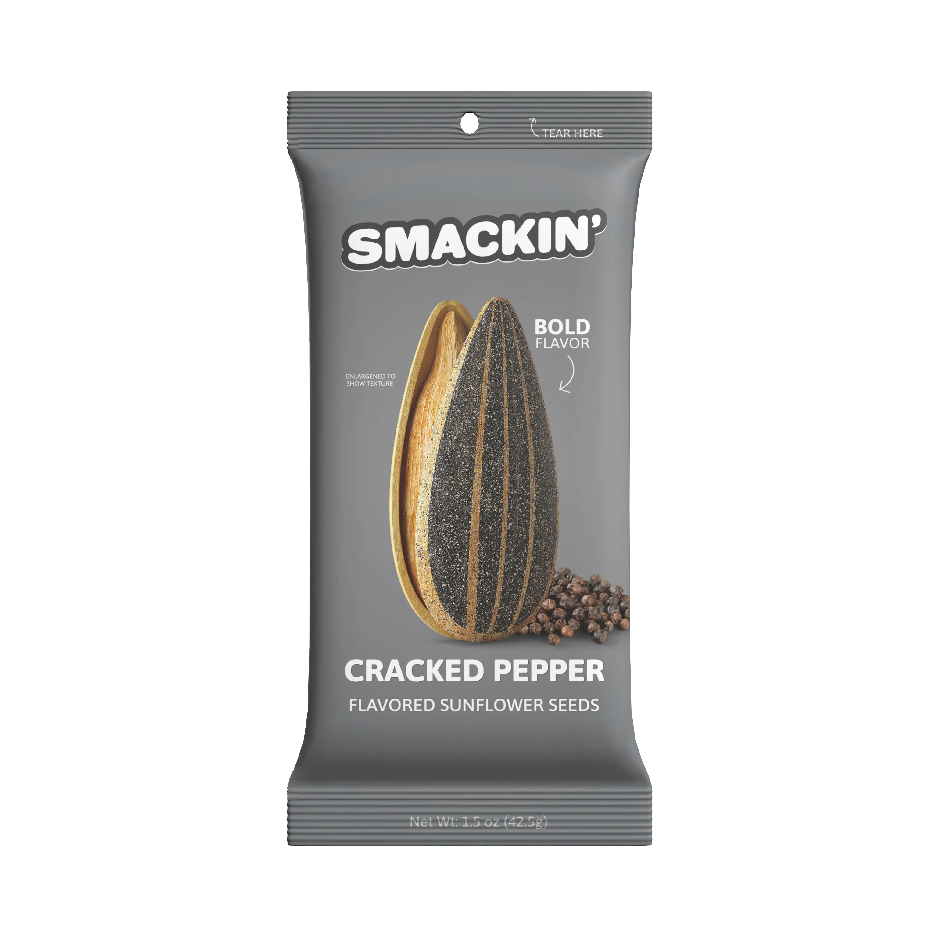 Cracked Pepper Sunflower Seed Sampler Pack, 6 Total 1.5 Ounce Single Serve Bags