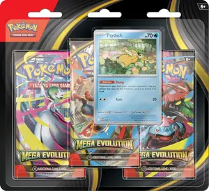 Pokemon Mega Evolution 3 Pack Blister (Psyduck)