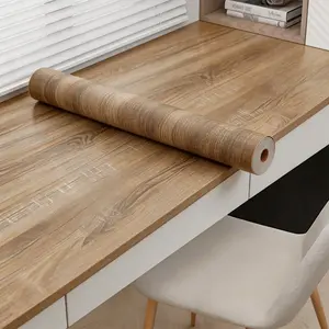 Wood Wallpaper Grey Wood Peel and Stick Wallpaper Gray Wood Contact Paper Self Adhesive Wallpaper Wood Grain Faux Furniture Film Roll Desk Table Wall Cabinet Shelf Draw Liner