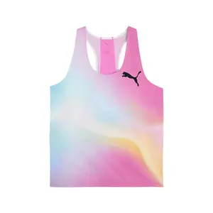 PUMA Womens Lightspeed Ultraweave Lightweight Singlet Tank  Casual - Pink