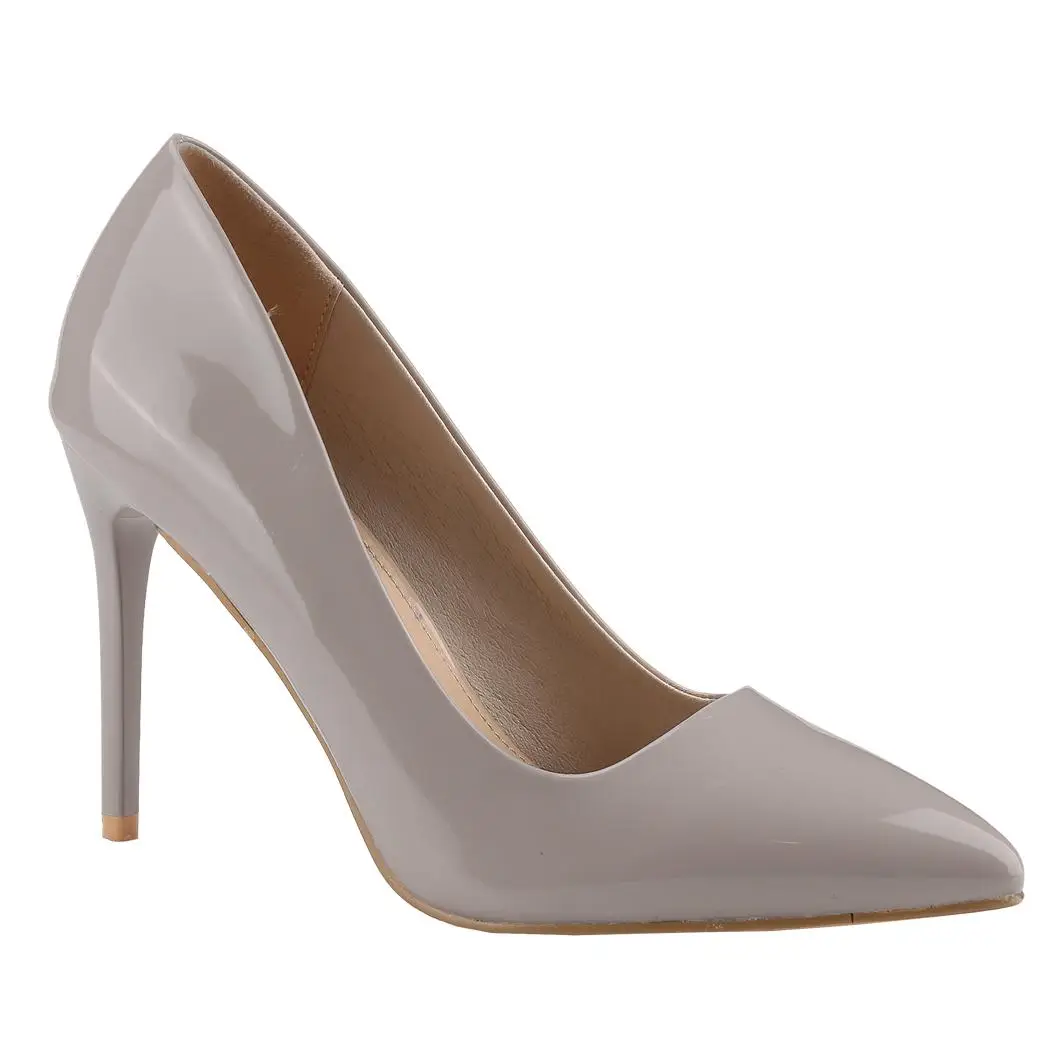 【MONICA-2】Women's Pumps - 4 Inches Fashion Walking Shoes Classy Girl Shoe Footwear Elegant High Heels High Heel Heeled Stylish Classic Rubber Heeled