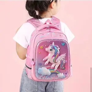Backpack for kids girls School Backpack, Cartoon Laptop Bag, Large Casual Travel Daypacks Bookback for Boys Girls Unicorn Pink Viral