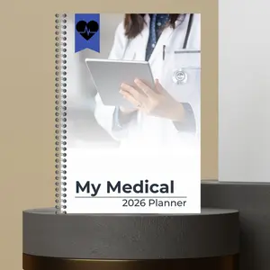 49. [Made to Order] My Medical 2026 Planner with Medication Tracker Blood Pressure Tracker Weekly Planner Doctor Notes for Health Management