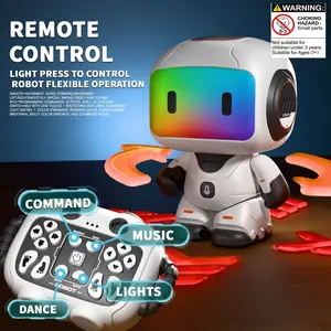 Remote Control Robot Toy, Smart Gesture Sensor, Rechargeable Programmable Robot, Walks, Dances, Sings, Voice Chat, Night Light Mode, Christmas Gift
