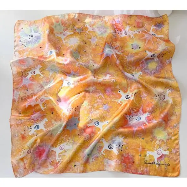 45#Orange Pony Scarf (EA1612)