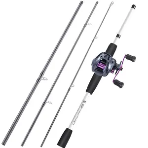 Sougayilang  Fishing  combos, 7.2:1 High-Speed Gear Ratio Casting Reel ，Summer fishing tackle , Outdoor fishing supplies, fishing equipment