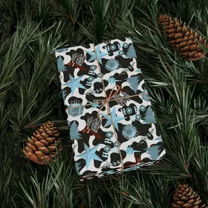 Western Christmas Wrapping Papers