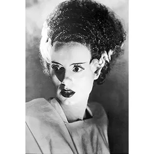 Buyartforless Bride of Frankenstein 1935 Elsa Art Poster Decorative Print Ready to Frame Kitchen Room Decoration Artistic Wall Art wall decor wall art posters