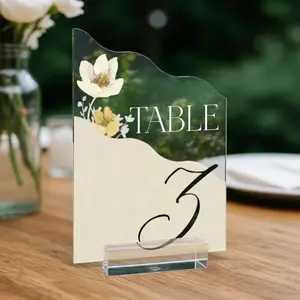 Wildflower Wedding Table Numbers, Wedding Table Signs