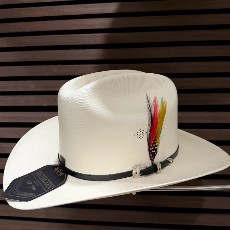 Sombrero Estilo Sinaloa Morcon 1000x (Tri-Color Feather)