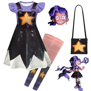 Horror Game Play Time Lily Cosplay Costume Girls Dress Up Bobi 5 Puppet Lily Children's Clothes Halloween Carnival Clothing