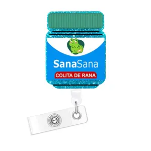 1PC Fun Frog Badge Reel, Retractable Design, Convenient Use, Perfect for Nurses Doctors Medical Staff Nursing Students, Cute Pediatric Nurse Badge Reel