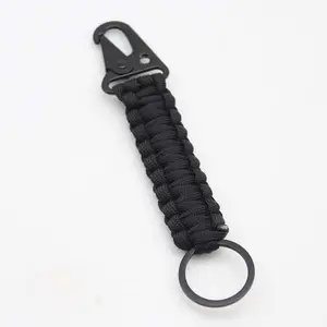 Premium Paracord Outdoor Keychain, European American Trendy Jewelry Accessory, Durable Braided Survival Key Ring, Exquisite Gift for Adventurers, Must-Have for Camping Hiking Daily Use （Character Count:97 | Core Keywords: Paracord, Outdoor,Gift, Keychain,