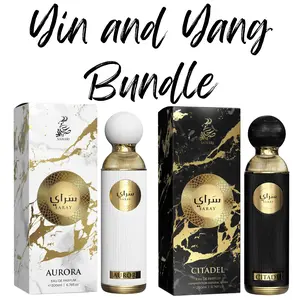 Yin and Yang Bundle | Saray Aurora By Sahari | Saray Citadel By Sahari | Eau De Parfum 200 ML (6.76 FL OZ) Unisex