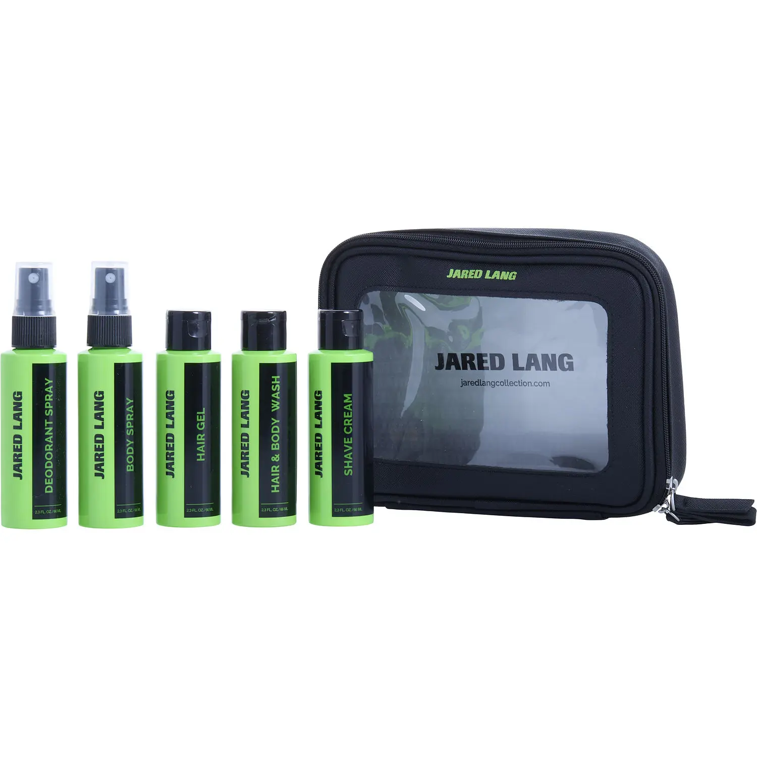 Jared Lang Set-Hair & Body Wash 2.3 Oz & Hair Gel 2.3 Oz & Shave Cream 2.3 Oz & Body Spray 2.3 Oz & Deoderant Spray 2.3 Oz For Men