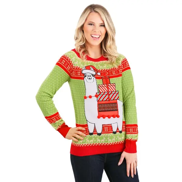 Adult Christmas Llama Unisex Ugly Sweater