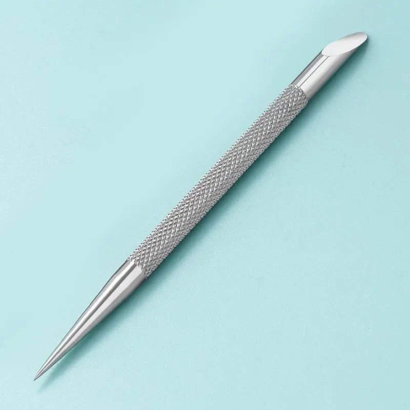 1 Pcs Double-ended Stainless Steel Cuticle Pusher Nail Manicures Remover Manicure Sticks Nail Art Tools