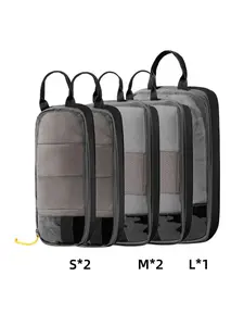 Compressible Expandable Travel Packing Cubes, Lightweight Luggage Organizers for Clothes and Toiletries, Ideal for Business Trips and Home Storage