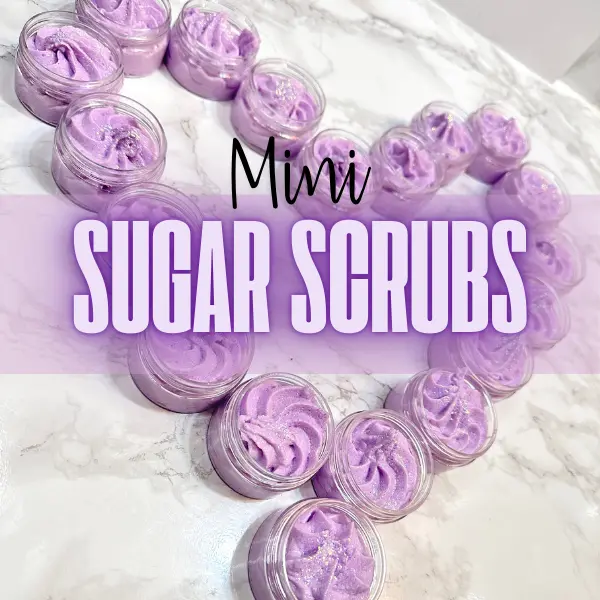 Mini Exfoliating Sugar Scrubs - 1oz - Smooth Body Care Berry Coconut Cherry