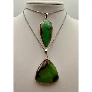 Chrysoprase Pendants