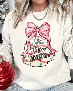 Tis The Season Christmas Cake Unisex NuBlend Crew Sweatshirt CHRISTMAS 2024 Christmas Tree Cakes