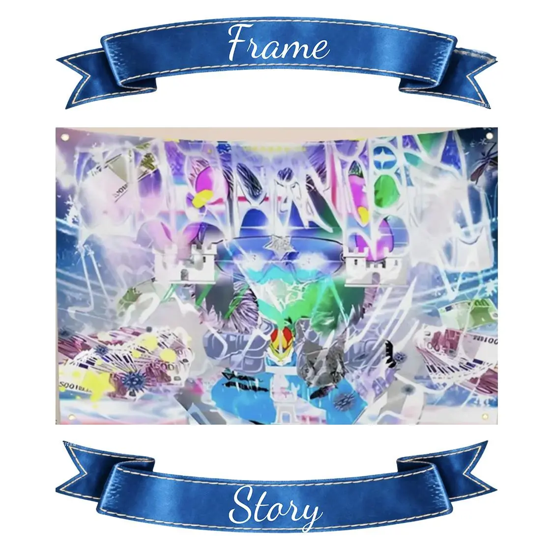 Bladee Album Cover Wall Flag - 30*40In 1-Piece Synthetic Digital Print Wall Decor, Washable Fade-Resistant HD Print Home Supplies, Lightweight Durable Ultra-Soft Skin-Friendly Machine-Washable Polyester Indoor Bedroom Art