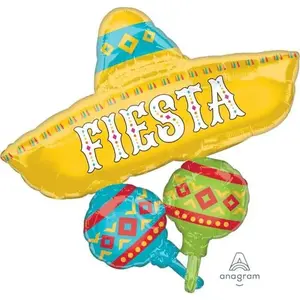 32 Fiesta Cluster Mylar Balloon