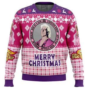 Legendary Ric Flair WWE Ugly Christmas Sweater Retro Trendy Ugly Sweater, Sweater Lover Gift For Dad Gift For Mom Outfit For Family Holiday