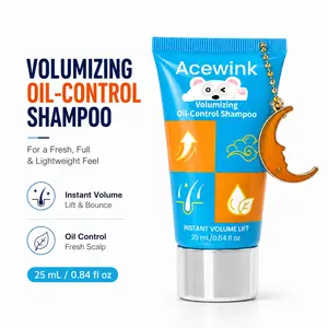 Acewink Volumizing Oil-Control Liquid Shampoo - Botanical Haircare Cleanser, Portable Tube for Daily Fresh-Feeling Hair