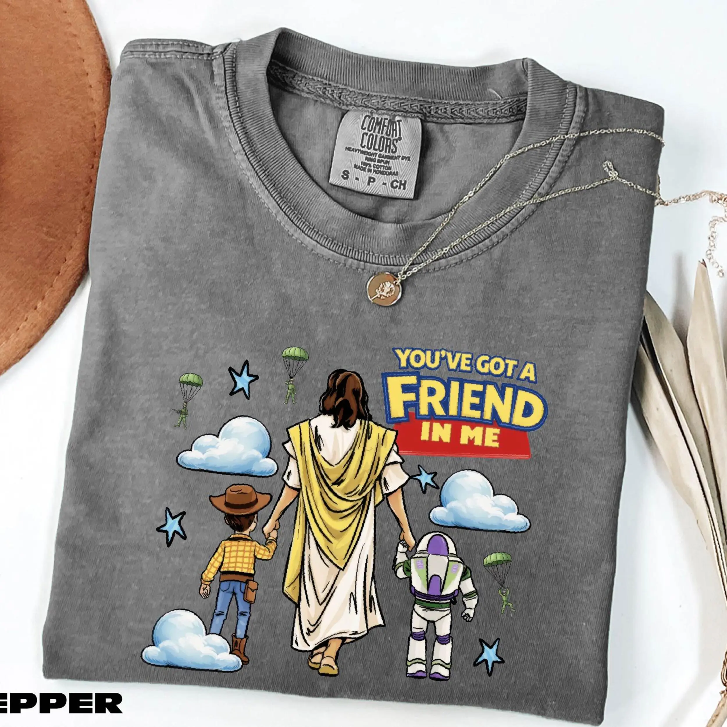 Comfort Colors - Jesus You've Got A Friend In Me Y2k Graphic Tee, Jesus Christian T-Shirt for Men and Women, Perfect Gift for Fans