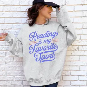 Reading is My Favorite Sport Sweatshirt: Book Lover Crewneck, Bookish shirt, Bookworm, Reader Gift, Book crewneck PITDD