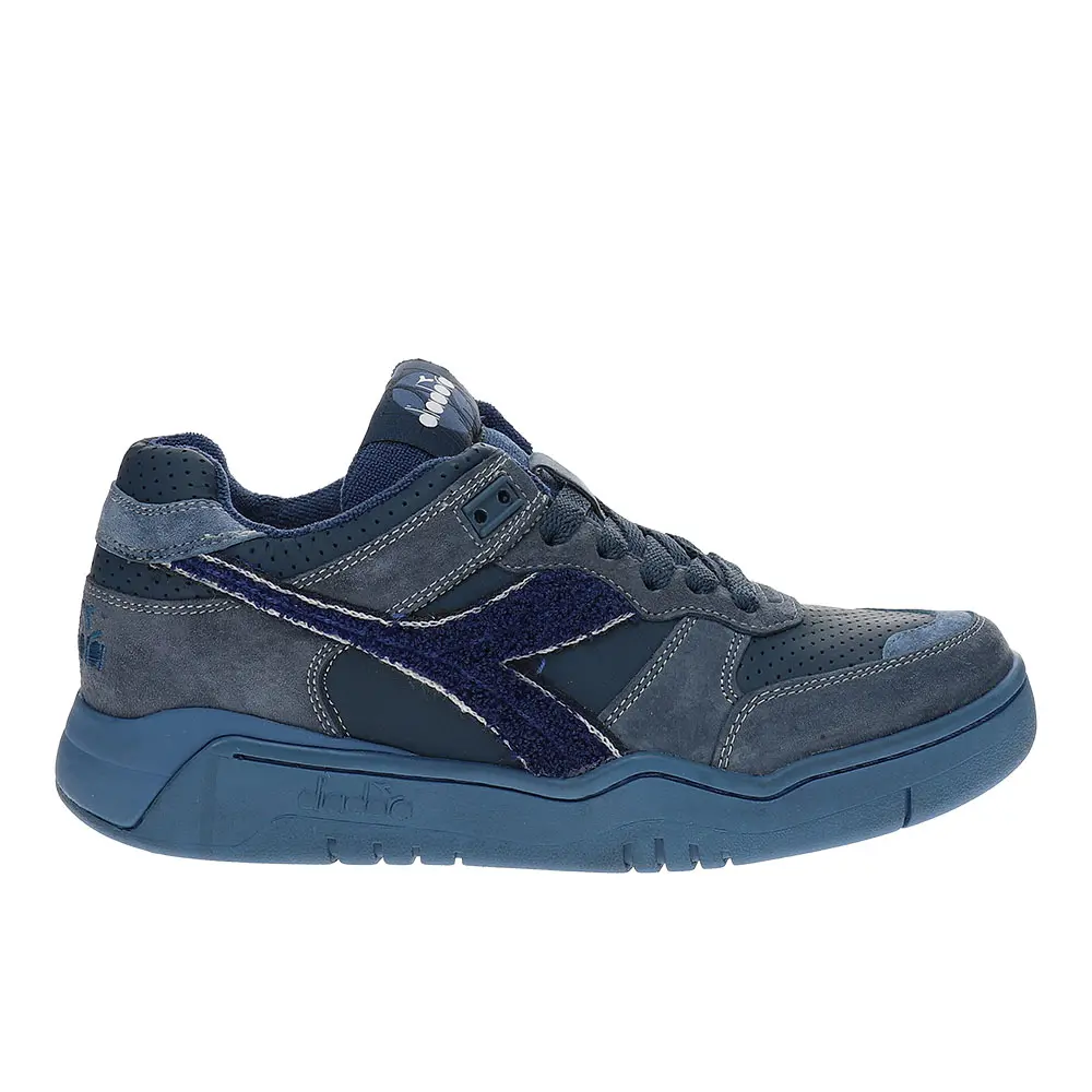 diadora Mens B.560 Used Terry Lace Up Sneakers Shoes Casual - Blue